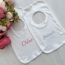 Embroidered bibs £5 limited time only Embroidered bibs £5 limited time only