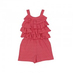 Mayoral Girl pink ruffle jumpsuit Mayoral Girl pink ruffle jumpsuit