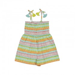 Mayoral Girl Aqua multi-coloured tassel jumpsuit Mayoral Girl Aqua multi-coloured tassel jumpsuit