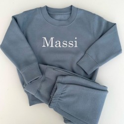 Corn flour  blue tracksuit