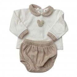 Deolinda long sleeve beige cable knit set Deolinda long sleeve beige cable knit set