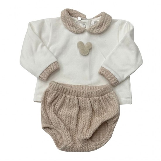 Deolinda long sleeve beige cable knit set Deolinda long sleeve beige cable knit set