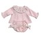 Calamaro Pink Frill Jam Pant Set With Bows