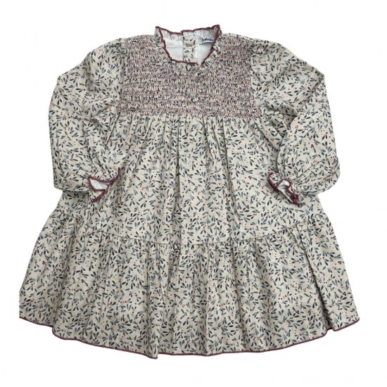 Babidu long sleeve Mistletoe printed dress