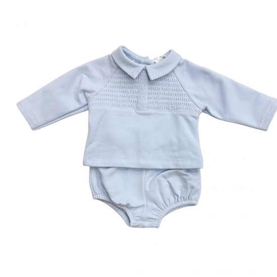 Deolinda blue shirt and brief set