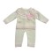Little Nosh Cream  or Pink Knitted 2 Piece With  Bow Little Nosh Cream  or Pink Knitted 2 Piece With  Bow
