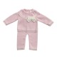 Little Nosh Cream  or Pink Knitted 2 Piece With  Bow