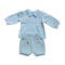 Mintini Blue Collared Jam Pant Set Mintini Blue Collared Jam Pant Set