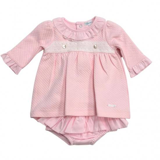 Mintini Pink and White Lace Dress and Knickers