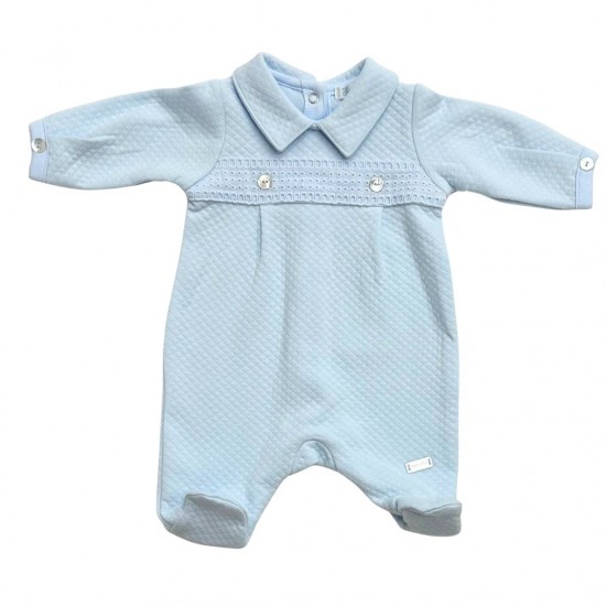 Mintini  Blue Collared Babygrow