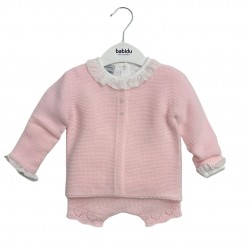 Babidu Girls Knitted 3 Piece Set Babidu Girls Knitted 3 Piece Set