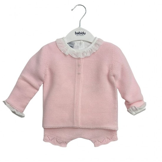 Babidu Girls Knitted 3 Piece Set
