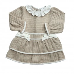 Deolinda beige cable knit dress Deolinda beige cable knit dress
