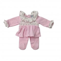 Babidu Girls Knitted Footed Legging Set With Rabbit Detail Babidu Girls Knitted Footed Legging Set With Rabbit Detail