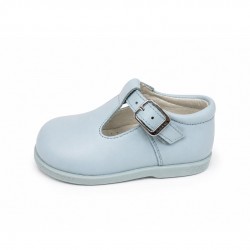 Andanines Blue T-Bar Shoes