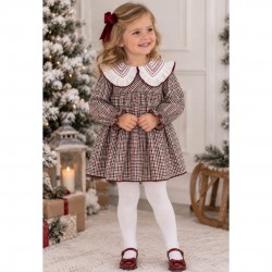 Rapife brown checked dress - younger girl style