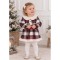 RAPIFE OLDER TARTAN DRESS - CREAM COLLAR - younger style