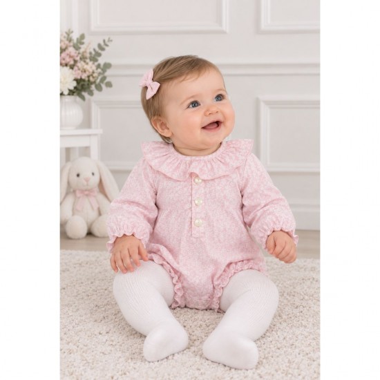 Rapife pink floral romper