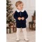Babidu Navy knit set