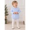 Rapife blue romper with gingham detail