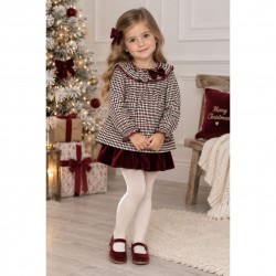Rapife burgundy print skirt set