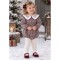 Rapife brown checked romper