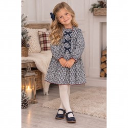 Babidu winter flower dress  - Older girl
