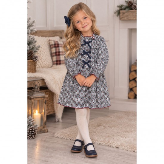 Babidu winter flower dress  - Older girl