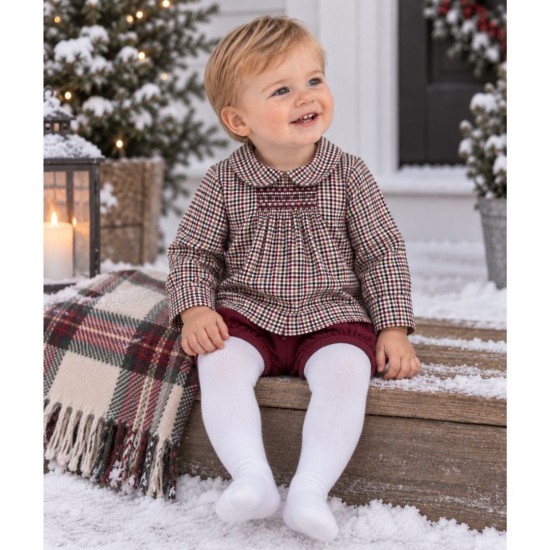 Rapife BROWN CHECKED BOY Jam pant set
