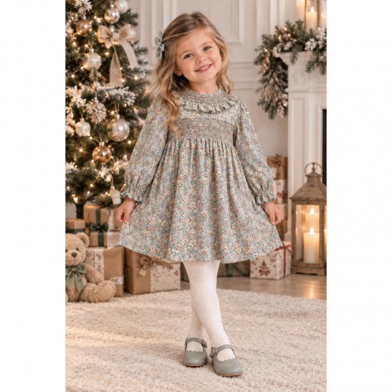 Babidu green floral dress
