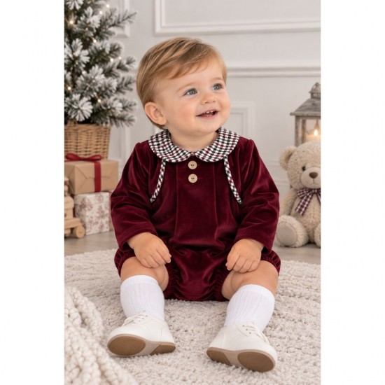 Rapfie Burgundy romper