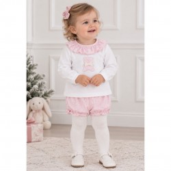 Rapife pink teddy bear jam pant set