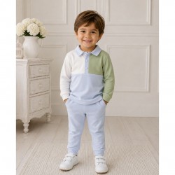 Deolinda sky blue and sage tracksuit 