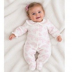 Deolinda pink print babygrow