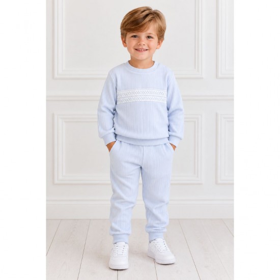 Deolinda Boys blue velour tracksuit