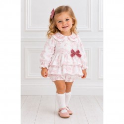 Deolinda pink floral romper
