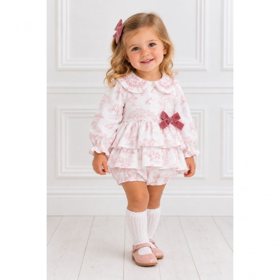 Deolinda pink floral romper