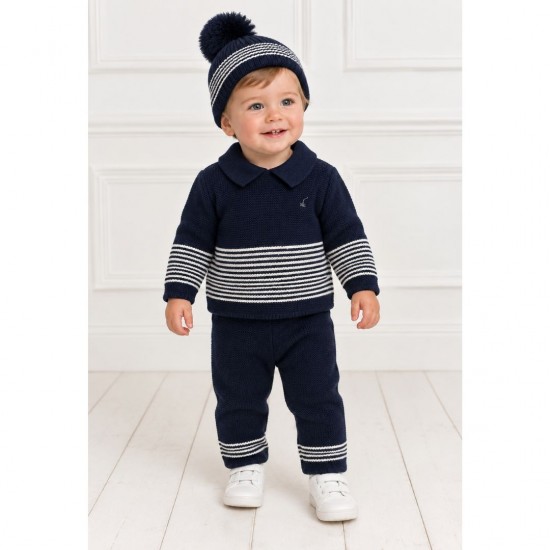 Navy three piece