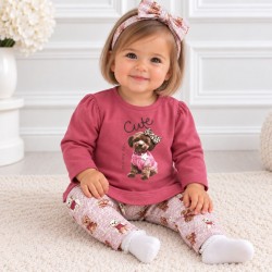 Mayoral Legging and Headband Set - puppy