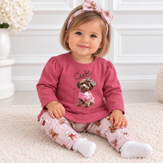 Mayoral Legging and Headband Set - puppy