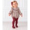 Mayoral Leaf Pattern Romper And Tights