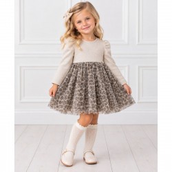 Mayoral Knit Tulle Dress