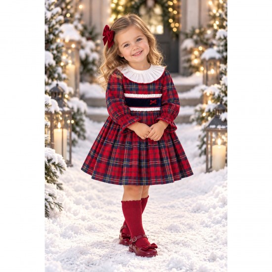 Miranda Older style tartan dress