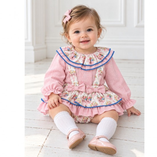 Rochy Pink Floral Bow Print Jam Pants Set