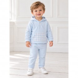 Rapife Blue Tracksuit With Gingham Detailing