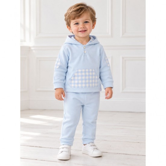 Rapife Blue Tracksuit With Gingham Detailing