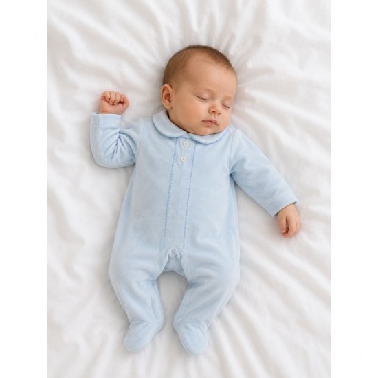 Classic blue sleep suit