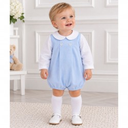 Rapife Blue And White Romper
