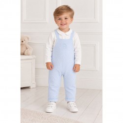 Tutto Piccolo Blue And White Footless Babygrow