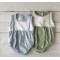 Calamaro Boy mint and blue rompers